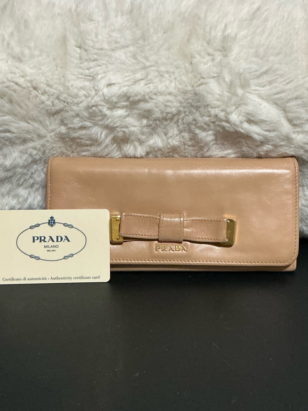 PRADA LONG WALLET W/ AUTHENTICITY CARD